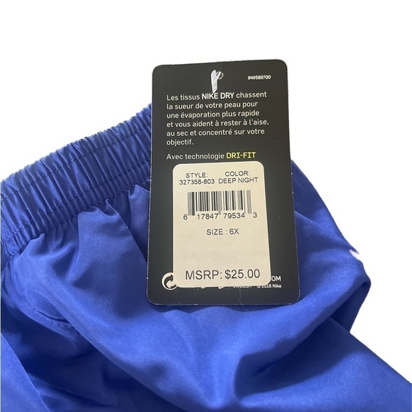 New Girls Purple and Pink Nike Shorts Size 6X - Picture 3 of 5